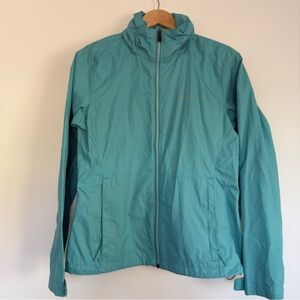 Columbia Teal Windbreaker Jacket Size: M
